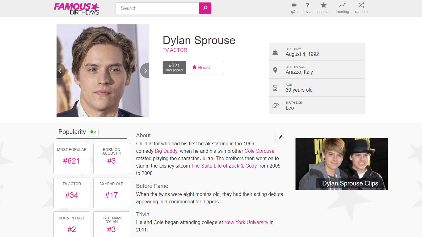 Dylan Sprouse - Age, Family, Bio | Famous Birthdays